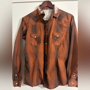 Panhandle Slim Brown Button Down Shirt